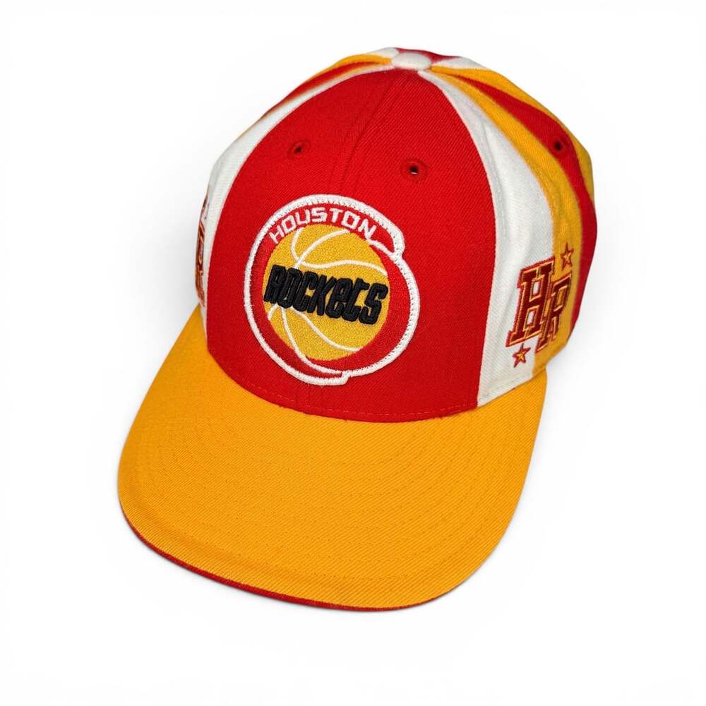 Reebok NBA Houston Rockets Hardwood Classics Fitted Hat Size 7 5/8